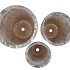 MONTY GREY POT FLOWER LONG S/3 37X46/31X43/24X40CM