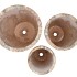 MONTY SAND POT FLOWER LONG S/3 37X46/31X43/24X40CM