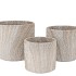 MONTY SAND POT CILINDER S/3 20X19/18X16/14X13CM