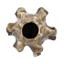 DION BROWN VASE 21X21X20CM