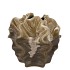 DION BROWN VASE 17X17X16CM