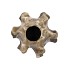 DION BROWN VASE 17X17X16CM