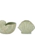 DION GREEN POT SNAIL ASS 16X12X11CM