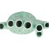 SHELLA GREEN VASE CORAL 22X12X25CM