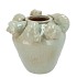 SHELLA LIGHT GREEN VASE 24X24X23CM