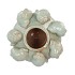 SHELLA LIGHT GREEN VASE 24X24X23CM
