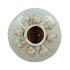 SHELLA LIGHT GREEN VASE 25X25X20CM