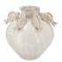 PEARL SEA GREY VASE FISH 25X25X27CM NM