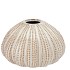 PEARL GREY VASE URCHIN 16X16X10CM NM