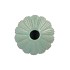PEARL GREEN VASE URCHIN 10X10X6CM NM
