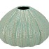 PEARL GREEN VASE URCHIN 22X22X14CM NM