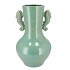 PEARL SEA GREEN VASE SEAHORSE 26X26X45CM NM