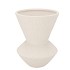 LISBOA WHITE VASE ROUND 20X20X27CM NM