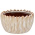 ELLA WHITE POT ROUND 16X16X9CM