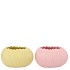 ELLA PINK YELLOW POT OVAL ASS 16X12X10CM
