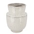 IRON STONE WHITE VASE 24X24X31CM