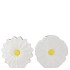 BLOOM WHITE VASE DAISY ASS 18X6X18CM