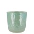 IRON STONE AQUA GREEN POT 9X9X8CM NM