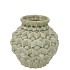 GIA GREEN STRUCTURE VASE 15X15X15CM NM