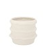 JUNIA WHITE STRUCTURE POT 8X8X7CM NM