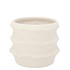 JUNIA WHITE STRUCTURE POT 13X13X10CM
