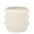JUNIA WHITE STRUCTURE POT 15X15X12CM
