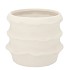 JUNIA WHITE STRUCTURE POT 19X19X15CM