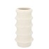 JUNIA WHITE STRUCTURE VASE 14X14X28CM NM