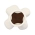 JUNIA WHITE WAVE VASE 13X13X28CM NM