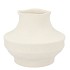 JUNIA WHITE ORGANIC VASE 24X24X20CM NM