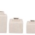 LISBOA WHITE VASE CUBE S/3 10X10/10X16/10X22 NM