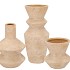 LISBOA CREAM VASE BUBBLE S/3 11X11/11X16/10X24 NM
