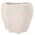 LISBOA WHITE POT WAVE 38X38X33CM