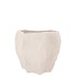 LISBOA WHITE POT WAVE 19X19X16CM