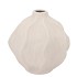 LISBOA WHITE VASE WAVE GLOBE 26X26X26CM