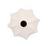 LISBOA WHITE VASE WAVE GLOBE 19X19X18CM