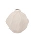 LISBOA WHITE VASE WAVE GLOBE 13X13X12CM