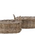 RATTAN KUBOO BASKET OVAL EARS S/2 L39/43 W17/21