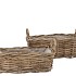 RATTAN KUBOO BASKET RECTANGLE EARS S/2 L39/45 W16/20