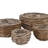 RATTAN KUBOO BASKET ROUND BELLY S/4 D13/19/26/32 H 8/10/13/1