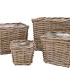 RATTAN KUBOO BASKET SQUARE S/4 W15/20/25/30 H13/18/22/26