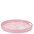 MELAMINE OLD PINK PLATE ROUND 30X30X4CM