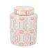 HAILEY PINK PORCELAIN JAR PATTERN 16X21CM