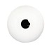 FIORE WHITE VASE BOL TEXTURED IRON 36X36X40CM NM