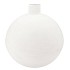 FIORE WHITE VASE BOL TEXTURED IRON 45X45X49CM NM