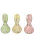 DANTE PASTEL TULIP VASE  ASS 8X8X26 NM