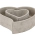CONCRETE HEART GREY 22X20.5X5.8CM