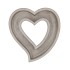 CONCRETE HEART GREY 22X20.5X5.8CM