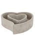 CONCRETE HEART GREY 18.5X17X5CM