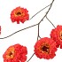 SILK ZINNIA RED 106CM